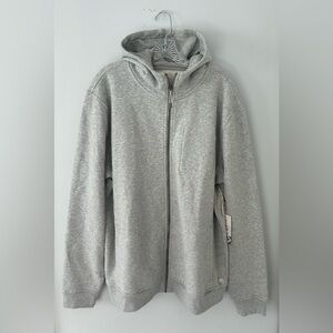 VUORI Seaside Hoodie Full Zip Jacket Light Heather Gray Men's XXL New With Tags